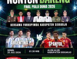 Pemkab Sidoarjo Gelar Nobar Final Piala Dunia di Alun-Alun, Siapkan 4 Paket Umrah dan Berbagai Hadiah Menarik
