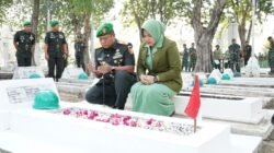 Awali Peringatan HUT ke-60, Danrem Bhaskara Jaya Ziarah ke TMP Sepuluh November 