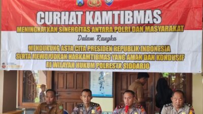 Curhat Kamtibmas di Desa Jambangan, Polresta Sidoarjo Perkuat Jembatan Komunikasi 
