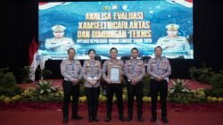 Satlantas Polresta Sidoarjo Sabet Penghargaan Terbaik Manajemen Lalu Lintas Kawasan Terminal se-Jawa Timur