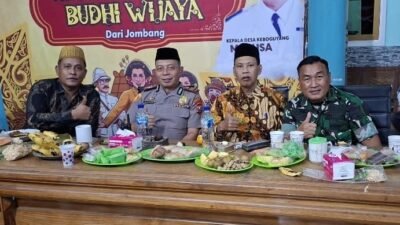Kapolsek Jabon Silaturahmi Perkuat Sinergi Jaga Kamtibmas dan Lestarikan Budaya