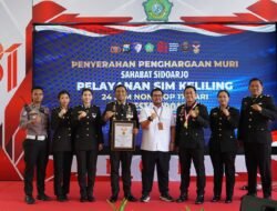 Satlantas Polresta Sidoarjo Raih Rekor MURI: Layanan SIM Keliling Terlama di Indonesia