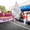 Bersama Forkopimka Wabup Sidoarjo Melepas Peserta Karnaval HUT ke-81 RI di Jala Griya