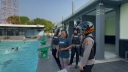 Polwan Jenggala Presisi Patroli GOR, Ajak Warga Jaga Kamtibmas Kondusif