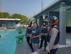 Polwan Jenggala Presisi Patroli GOR, Ajak Warga Jaga Kamtibmas Kondusif