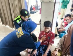 Tim Dokkes Polresta Sidoarjo Patroli Kesehatan Pantau Kondisi Santri