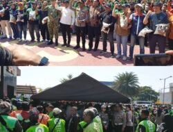 Kenang Alfan, Forkopimda Sidoarjo Santuni 1.000 Pengemudi Ojol