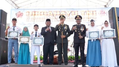 Teguhkan Soliditas, Kapolresta Sidoarjo Hadiri HUT ke-81 TNI di Kwangsan