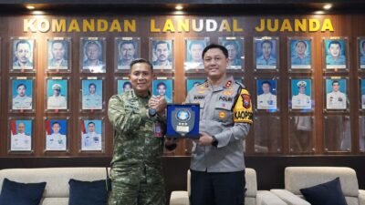 Sinergi Diperkuat, Kapolresta Sidoarjo Jalin Silaturahmi ke Yonarhanud 8