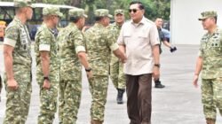 Danrem Bhaskara Jaya Sambut Kedatangan Menhan RI di Lanudal Juanda