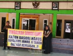 6 Tahun Tak Ada Kejelasan, Warga Bangsri Bawa Spanduk Minta Kasun Tanggungjawab & Kembalikan Tanah